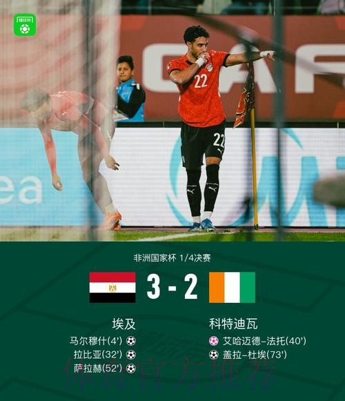 非洲杯-萨拉赫传射马尔穆什闪击 埃及3-2科特迪瓦